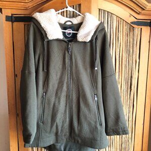 1 Madison Expedition Woman's Hooded Jacket Large Olive Green
